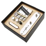 Alnicov 6 Strings Saddle Bridge Plate, 3 Way Switch Control Plate, Neck Pickup Set for Telecaster Electric Guitars Replacement Parts