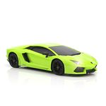 QUN FENG RC Car 1:18 Lamborghini Aventador 2.4G Radio Remote Control Cars Electric Car Sport Racing Hobby Toy Car Grade Licensed Model Vehicle for Kids Boys and Girls Best Gift voiture (Green)