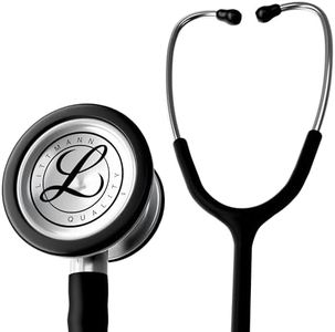 3M Littmann Classic III Stethoscope, 5620C, 27" Black Satin Finish Tube for Added Comfort, Flexibility and Cleanability, Stainless Steel Chestpiece, More Than 2X as Loud, Weighs Less