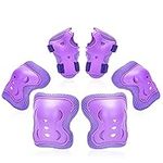 Kids/Youth Knee Pad Elbow Wrist Pads Guards Protective Gear Set for Roller Skates Cycling Bike Skateboard Inline Skatings Scooter Riding Sports,Suitable for Multiple Sports Outdoor Activities