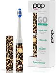 Pop Sonic Electric Toothbrush (Leopard) - Travel Toothbrushes w/AAA Battery | Kids Electric Toothbrushes with 2 Speed & 15,000-30,000 Strokes/Minute, Dupont Nylon Bristles