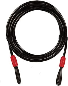 EVEREST FITNESS Câble Boucle Robuste Universel Longueur 76cm/200cm/500cm - Câble Vélo Acier Revêtu Plastique Antivol