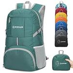 ZOMAKE Packable Hiking Backpack Lightweight 35L,Foldable Backpacks Water Resistant Daypack for Outdoor Hiking Women Men(Dark Green)