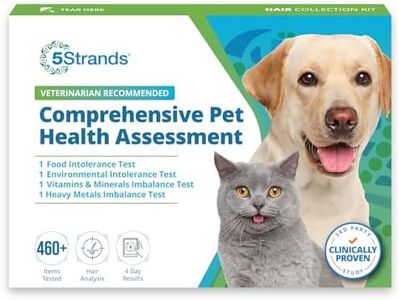 5Strands Pet Food & Environmental Intolerance Test for Dogs & Cats, Nutrition & Metals and Minerals Imbalances - at Home Sensitivity Testing, 481 Items, Results in 5 Days, All Ages and Breeds