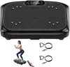 Vibration Plate Exercise Machine 450 Lbs Capacity,Vibrating Plate for Lymphatic Drainage,Power Shake Plate 199 Speeds for Weight Loss,Full Body Vibration Platform Machines for Women Men(Pitch Black)
