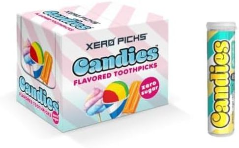 Xero Picks Candies Flavored Toothpicks, 240 Picks (Pack of 12) (Pina Colada) Sugar-Free Functional Toothpicks - Kosher