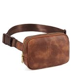 CLUCI Waist Bag for Women, Fanny Pack Crossbody Bags for Women Trendy, PU Leather Waist Bag with Adjustable Straps