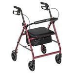 Walker Rollator With Pad Seats