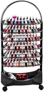 Dompel Manicure Nail Polish Trolley Display Organizer Classic - 6 Trays (Black) Model 3401-C