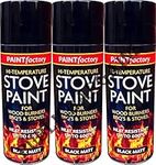 Heat Resistant Matt Black Spray Paint Stove High Temperature 400ML BBQ'S (3)