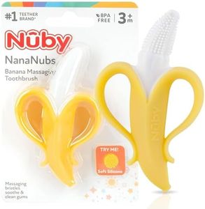 Nuby Nananubs Banana Massaging Teether, Yellow (Pack of 16)
