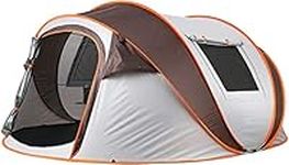 Camping Instant Tent, 5-6 Person Pop Up Tent, Water Resistant Dome Tent, Easy Setup for Camping Hiking and Outdoor, Portable Tent with Carry Bag, for 3 Seasons