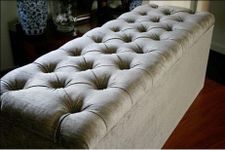 mm08enn Chenille Fabric Large Ottom