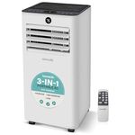 SereneLife Portable Air Conditioner 9000 BTU – WiFi Smart AC Unit with Window Kit, 3 Modes Cooling Dehumidifier Fan, Silent Low Energy with LED Display Remote Control