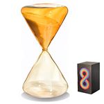 Hourglass Sand Timer Hour Glass with Sand 60 Minute Sand Timers Hour Glasses 60 Minutes Hourglass Timer Decor Hour Glasses Decorative Sand Watch for Yoga Clock Sand Clock Kitchen Timer Gift Box