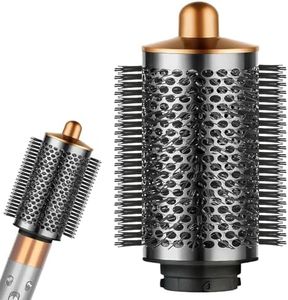 Grande brosse volumisante ronde améliorée pour accessoires pour Dyson pour Airwrap, brosse volumisante pour cheveux lisses, cheveux plats, doré