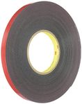3M(TM) Automotive Acrylic Plus Attachment Tape, Black, 1/2" x 20 yds.