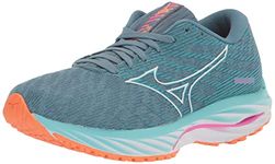 Mizuno Women's Wave Rider 26 Running Shoe, Antigua Sand/White, 9