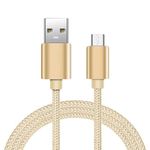 MOBISTAR Micro USB Cable 1M, Android USB to Micro 2.4 Cable Nylon Braided Tangle-Free Micro Charging Cable For Samsung S7/S6/S5, Motorola, Nokia, Sony, PS4 (1M, Gold)