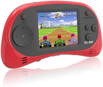 Kids Handheld Games 16 Bit Retro Video Games Console with 220 HD Electronic Games - 2.5'' LCD Portable Travel Games Entertainment Gifts for Boys Girls Ages 4-12 (Classic Red)