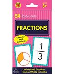 Carson Dellosa Fraction Flash Cards, Math Flash Cards with Fraction Facts from Whole Number to Ninths, 3rd, 4th, 5th Grade, Math Game for Kids Ages 8+ (54 Cards)