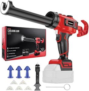Upgraded Cordless Caulking Gun Compatible with Milwaukee 18V Battery, 10oz/300ml Electric Caulk Gun with Infinite Rotation Speeds, Auto Retraction Button, Anti-Drip Auto Retract, for Filling Sealing