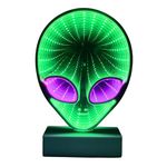 Cello Gleneagles Alien Infinity Light - Neon Sign Making The Perfect Gaming Accessories for Room. Mens Bedroom Accessories, Stunning Gaming Bedroom Accessories with Infinity Effect. Desk Accessories.