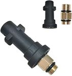 Male Thread Adapter and 1/4" Female Fitting Foam Cannon Connector of Snow Foam Lance Pot Head Compatible with Karcher K Series K2/K3/K4/K5/K6/K7 Car High Pressure Washer Machine
