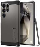 SPIGEN Tough Armor Designed for Samsung Galaxy S24 Ultra Case (2024) Impact Shock Absorption Hard Cover - Gunmetal