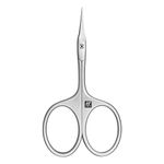 ZWILLING Cuticle Scissors with Tower Tip (Fine and Precise Cut of Cuticles and Skin Remnants, Safe Nail Care), Premium, Silver, 90 mm