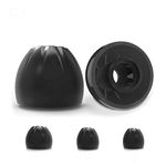 KZ Replacement Eartips for Earphones, 3 Pairs L M S Size Starline Silicone Eartips for in-Ear Earphones (Black),S, M, L(SL1)