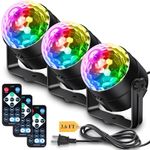 Apeocose 3-Pack Party Disco Lights,