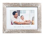 Pearhead Me and My Uncle Rustic Photo Frame, Niece or Nephew Family Picture Frame