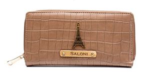 AICA Personalized Name & Charm Womens Leather Wallet - Brown | Corporate Gift for Women Office Employee Client