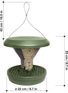 Davos Hanging Bird Feeder Station – Outdoor Garden Wild Bird Feeder