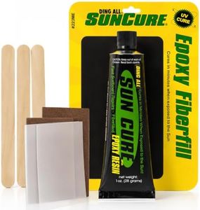 Ding All Sun Cure 1oz Epoxy Fiberfilled Repair Kit for fast ding repairs on polyester and epoxy surfboards.