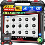 Autel Scanner MaxiCOM MK900: 2025 Same as MK900BT MK900-BT MX900 Bidirectional Diagnostic Tool, 8in Up of MK808S MK808BT Pro MX808S MK808Z, 3K+ Active Tests, 40+ Service, CAN-FD&DOIP, All System, FCA