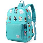 VASCHY Children's Backpack, Schoolbag Boys Kindergarten 4-6 Years Cute Lightweight Waterproof Unicorn Backpack for A4 Primary Folders Preschool with Chest Strap, Blue, Cute