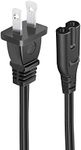 8.2ft Power Cord for HP Photosmart 6520 6525 5520 6510 5510 1115 1218 All-in-One Printer 2 prong AC Power Cord Cable Replacement