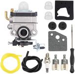 Buckbock GX31 FG100 tiller Carburetor Fit for Honda 4 Stroke Tiller GX22 HHE31C Edger HHT31S UMK431 UMK431K1 Trimmer/Brush Cutter 4 Cycly Engine 16100-ZM5-803 16100-ZM5-A95 with Filter Kits