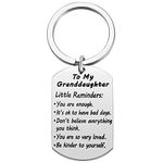 Little Reminders Keychain, Mental Health Gift, You Are Enough Key, Daily Affirmation Inspiration Uplifting Quotes, Self Love, Granddaughter Silver, Medium