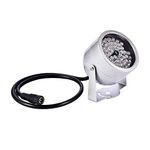 Ir Illuminator, Infrared Floodlight, IR Infrared Flood Light 48 LED IR Infrared Night Vision Light Illuminator IR Illuminator Lights Waterproof Infrared Lamp for Security CCTV Camera