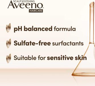 Aveeno Clarify & Shine Shampoo with Apple Cider Vinegar, 300ml – Sulfate Free, Soothes Dry Scalp