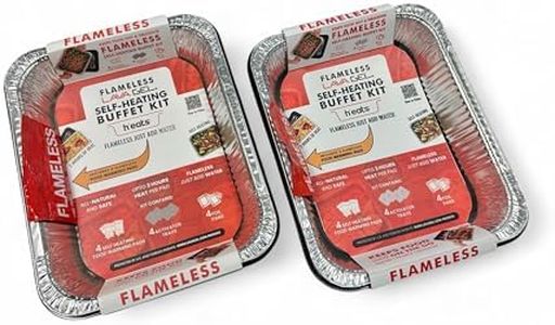 Lava Gel Flame-Free Catering Heat Pads & Buffet Kits – Sustainable Natural Mineral Food Warming Solution for Full & Half Pans (Party Kit/Pack of 8)