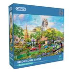 Below Corfe Castle 1000 Piece Jigsaw Puzzle | Countryside Jigsaw Puzzle | Sustainable Jigsaw Puzzle for Adults | Premium 100% Recycled Board | Great Gift for Adults | Gibsons Games