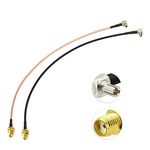 SUPERBAT SMA to TS9 Coaxial Cable SMA Female to 90 Degree TS9 Pigtail 12inch (2pcs) for 4G Modem Dongle Router USB Modems MiFi Hotspots External Antenna Adapter Cable (RG316 RG174)