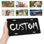 buxvhre Custom License Plate Personalized Design Your Logo Photo Text Car Front Plate Thickening Car Tag for Any Car Truck SUV