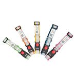 Pawsitivity Reflective Collars for Stray or pet Dogs Equipped QR Code Tech. and Center Lock Anti Theft Buckle Highly Durable and Adjustable and Secure pet Details 10 Colors | Pack of 5 (Multicolor)