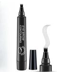 4 Point Eyebrow Pencil Black,Waterproof Microblading Eyebrow Pencil with a Micro-Fork Tip Applicator Creates || Black Fine Sketch Liquid Eye Brow Tattoo Tint Pen