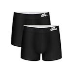 JustWears Everyday & Active Mens Trunks, 2 Pack | Breathable Anti-Chafe Underwear with Moisture-Wicking MicroModal Air Cool Fabric & PouchTech™ Support | Seamless Boxers for Men | Pants Gift